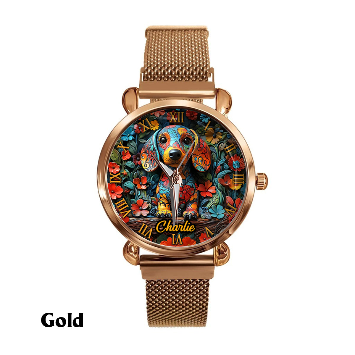 Dachshund Lovers - Personalized Dog Women Hand Watch