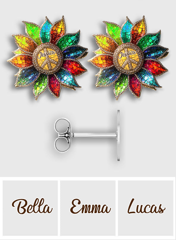 Hippie Soul – Personalisierte Hippie-Ohrstecker