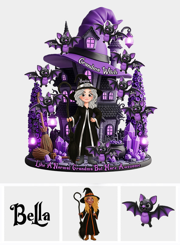 The Most Amazing Witch Gift For Mom, Grandma,... - Personalized Mother Custom Shaped Acrylic Plaque