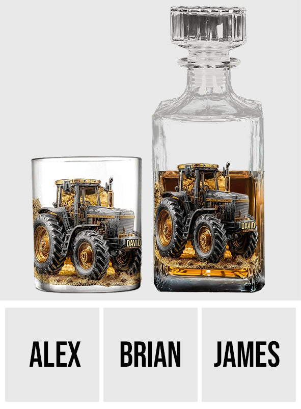 Coffret carafe à whisky personnalisée « Fermier costaud »