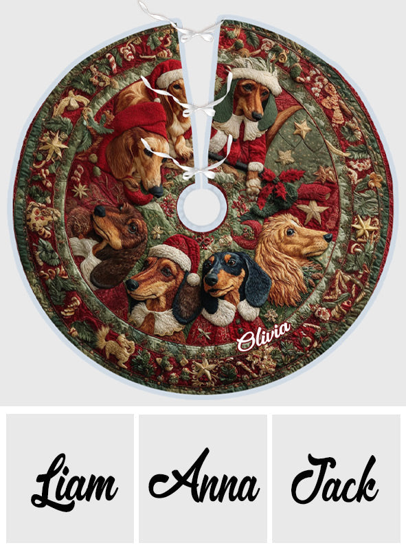 Ich liebe meinen Hund – Personalisierter Dackel-Baumrock