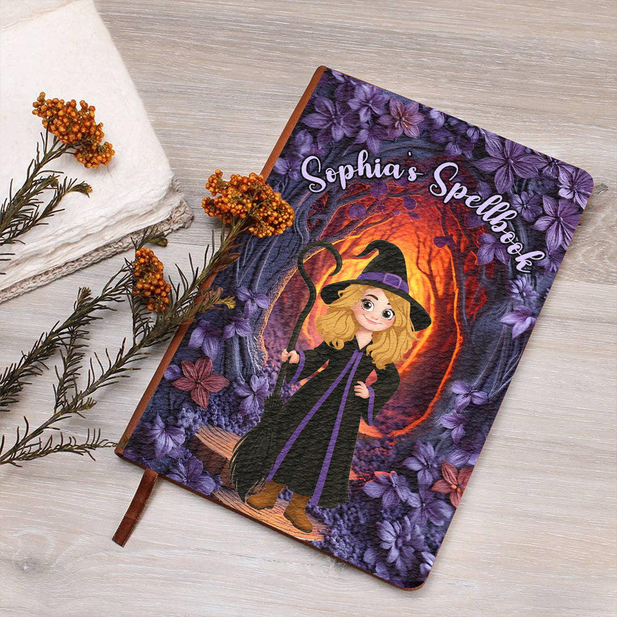 Witchcraft Book - Personalized Witch Leather Journal