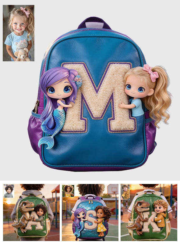 Bonjour Été - Sac à Dos en Cuir Personnalisable pour Enfants