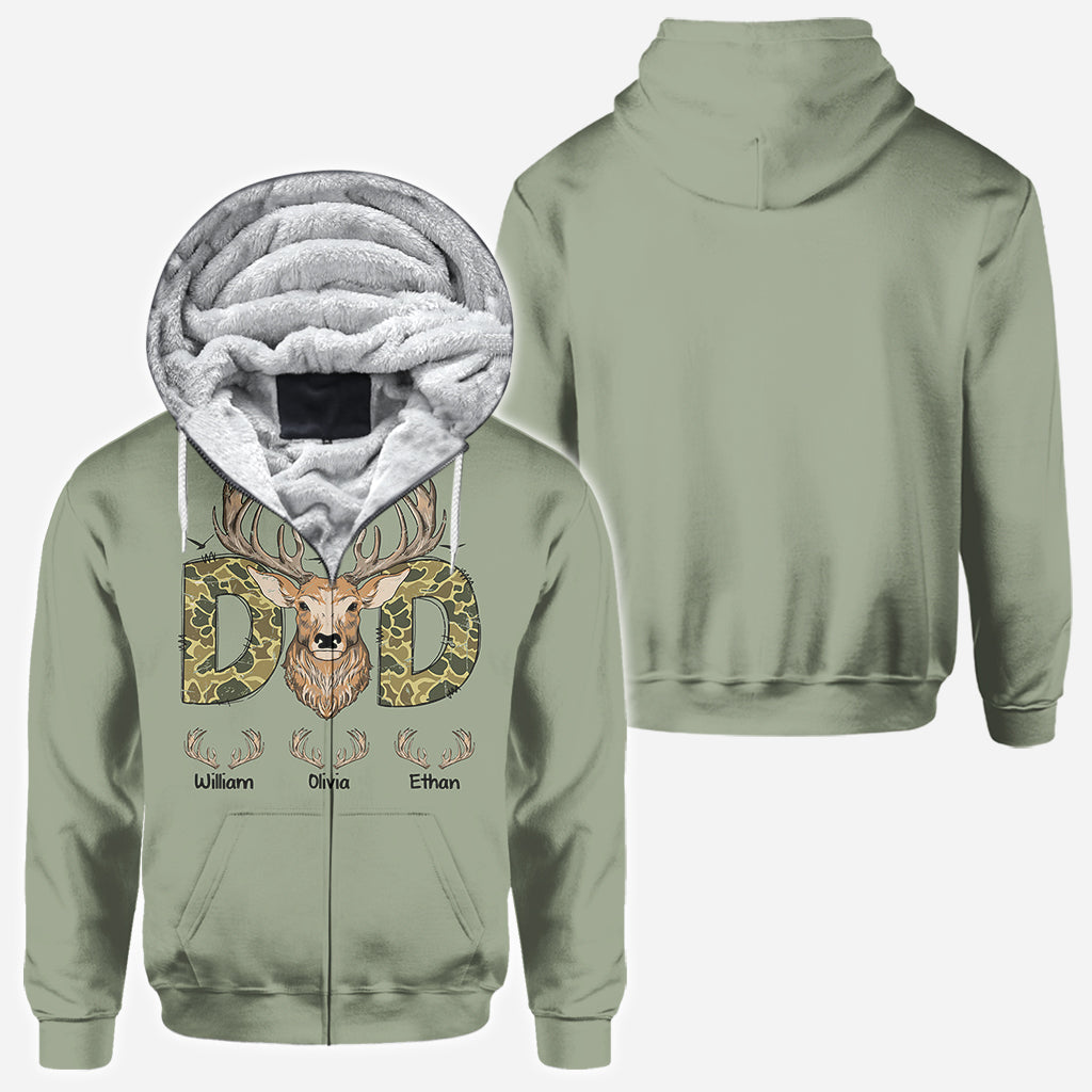 Best Dad Ever - Personalized Hunting All Over Shirt