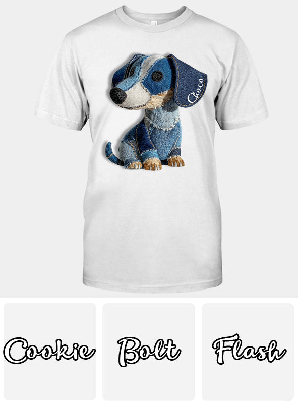 J'adore les teckels - T-shirt et sweat à capuche personnalisés avec un teckel