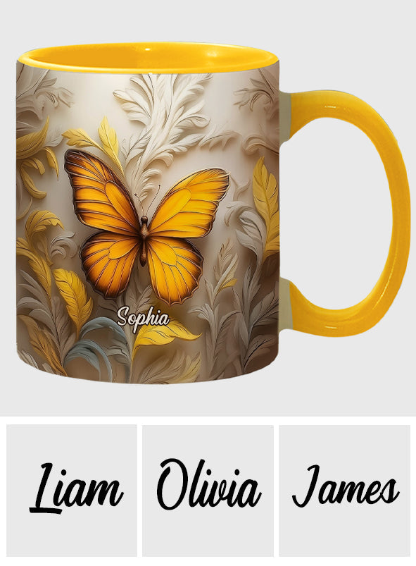 Mug papillon artistique - Élégance et beauté pour votre boisson quotidienne - Mug personnalisé à motif papillon