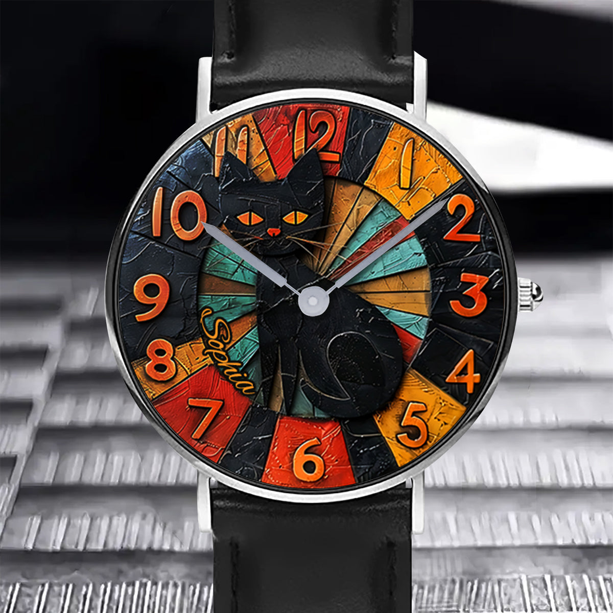 Black Cat - Personalized Black Cat Hand Watch