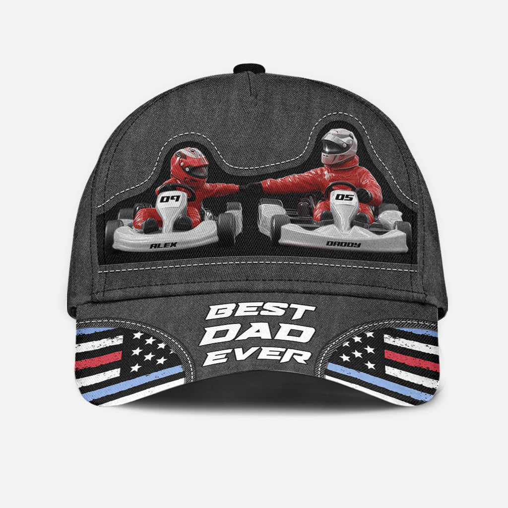 Kart Racing Loving Dad & Kid - Personalized Father Classic Cap