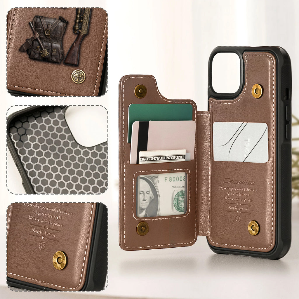 Luxury Gift For Hunter - Personalized Hunting Wallet Phone Case