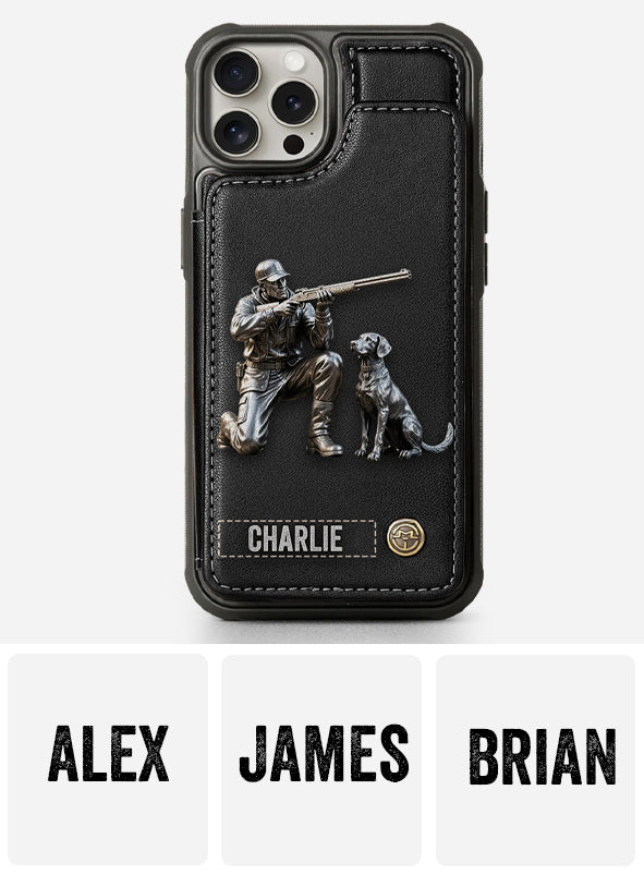 Passionné de chasse - Étui portefeuille personnalisé pour téléphone sur le thème de la chasse