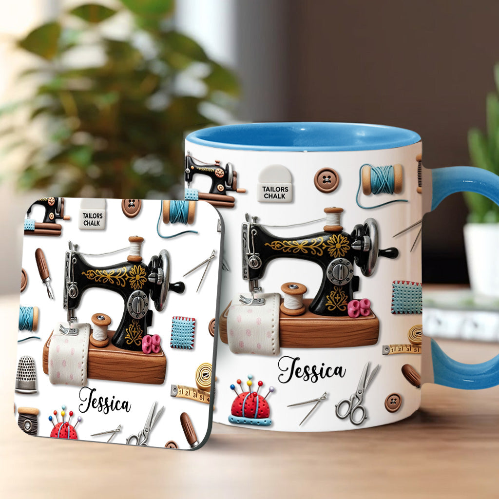 Stunning Sewing Machine - Personalized Sewing Accent Mug