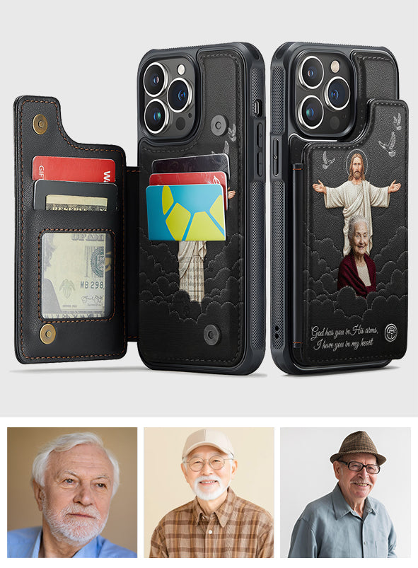 Faith & Memory - Personalized Memorial Fully Printed Wallet Phone Case