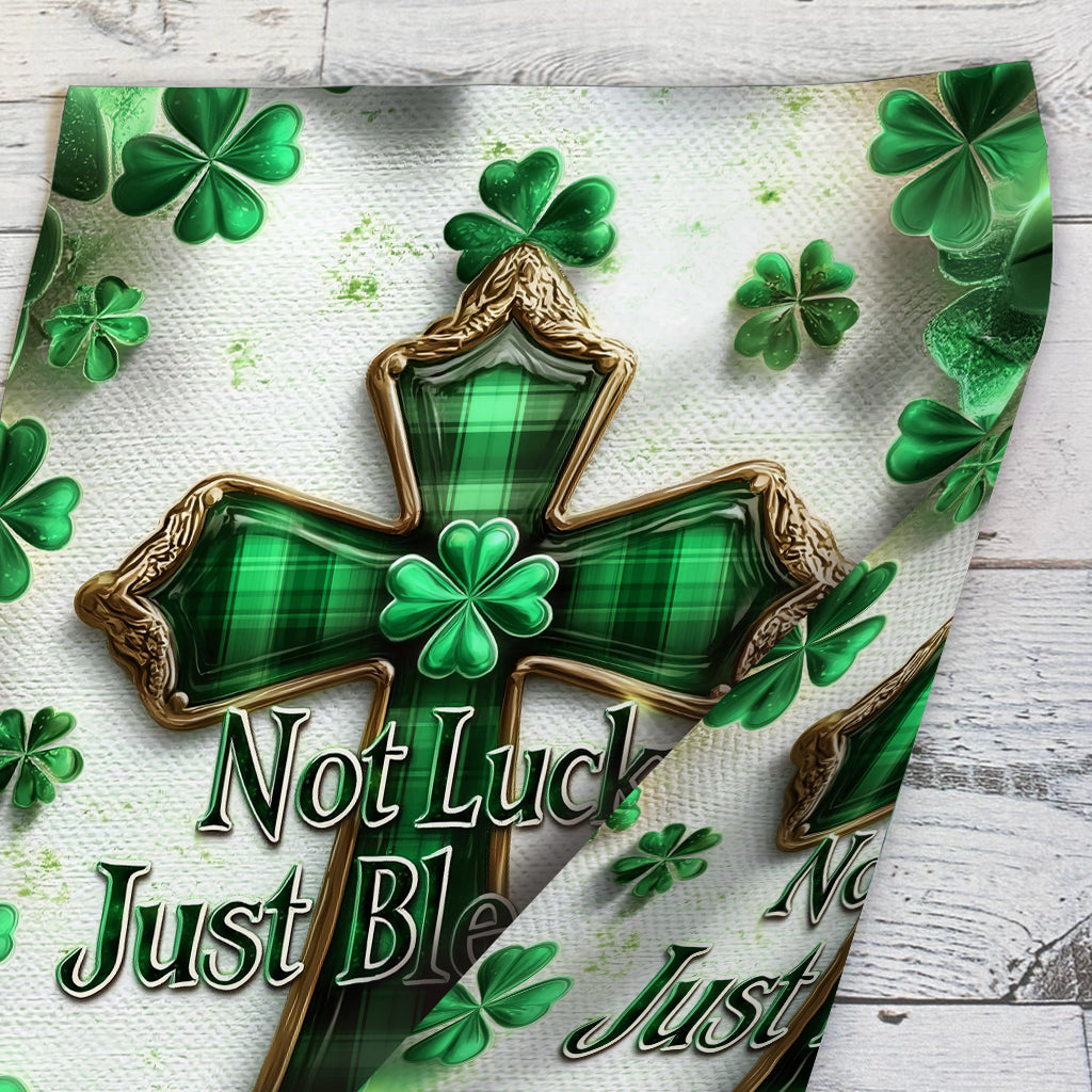Not Lucky Just Blessed - Personalized Saint Patrick's Day Garden Flag
