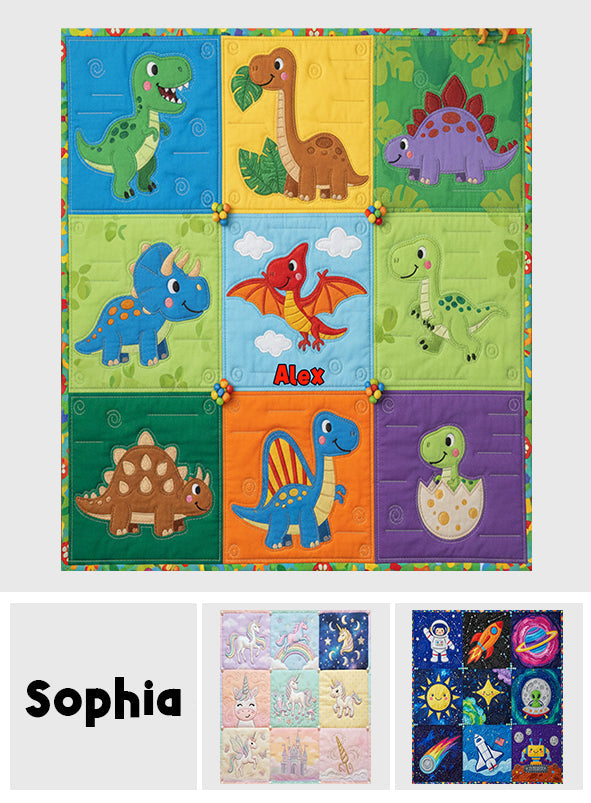 Einzigartige Geschenke für Kinder im Patchwork-Stil – personalisierte Kinderdecke