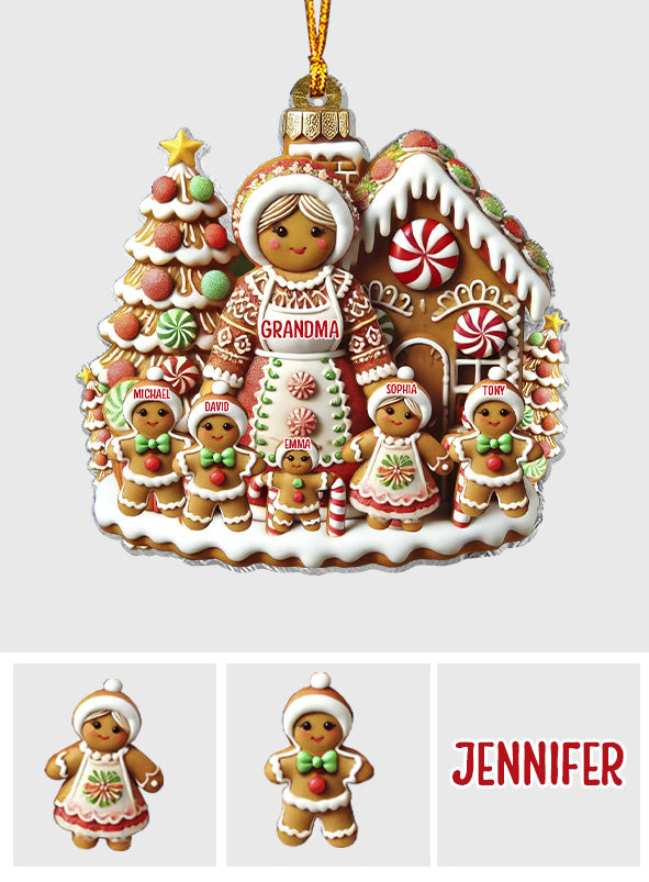 Omas perfektes Set – Personalisierter Oma-Weihnachtsbaumschmuck