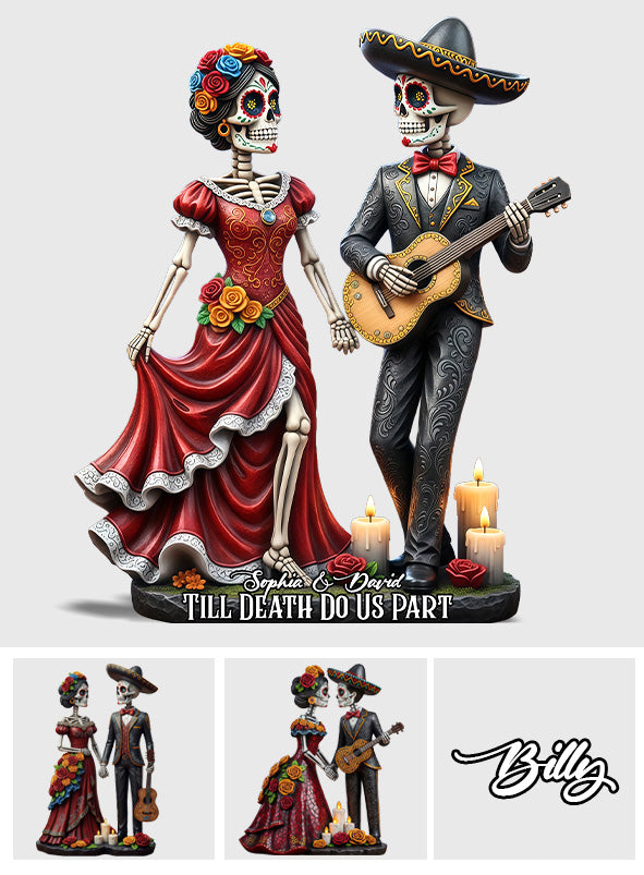 Till Dead Do Us Part - Personalized Couple Custom Shaped Acrylic Plaque