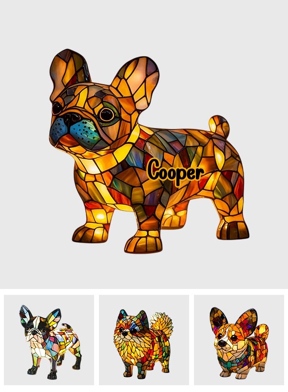 Décoration intérieure LightPup - Panneau lumineux LED personnalisé pour chien en acrylique