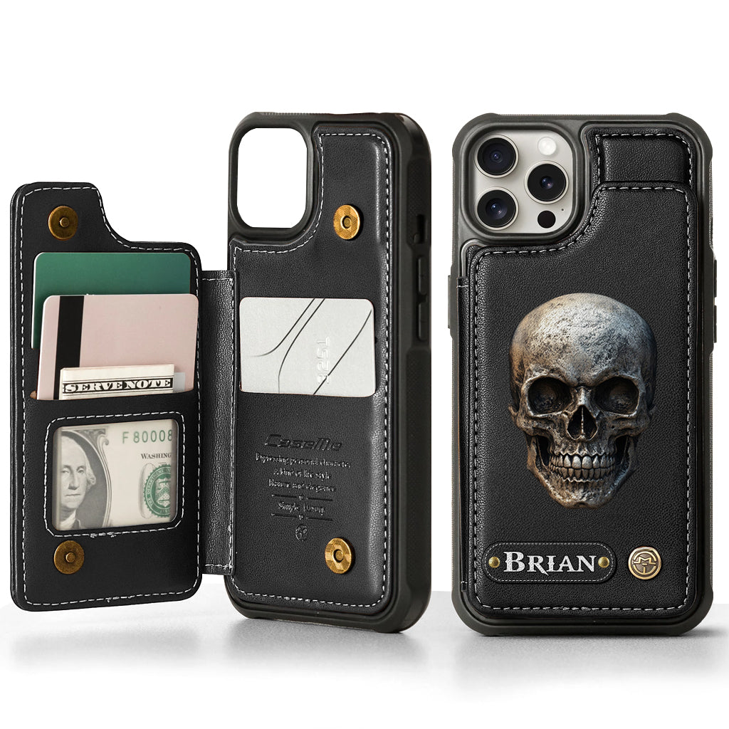 You & Me We Got This - Personalized Skull Wallet Phone Case