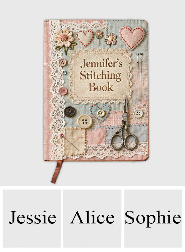 Carnet de couture - Journal de couture personnalisé en cuir