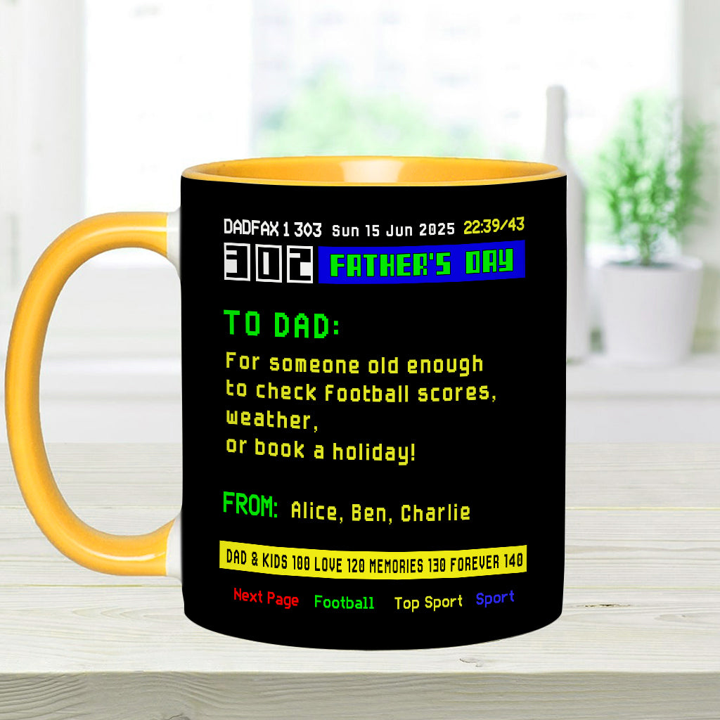 World's Best Dad - Personalized Father Accent Mug