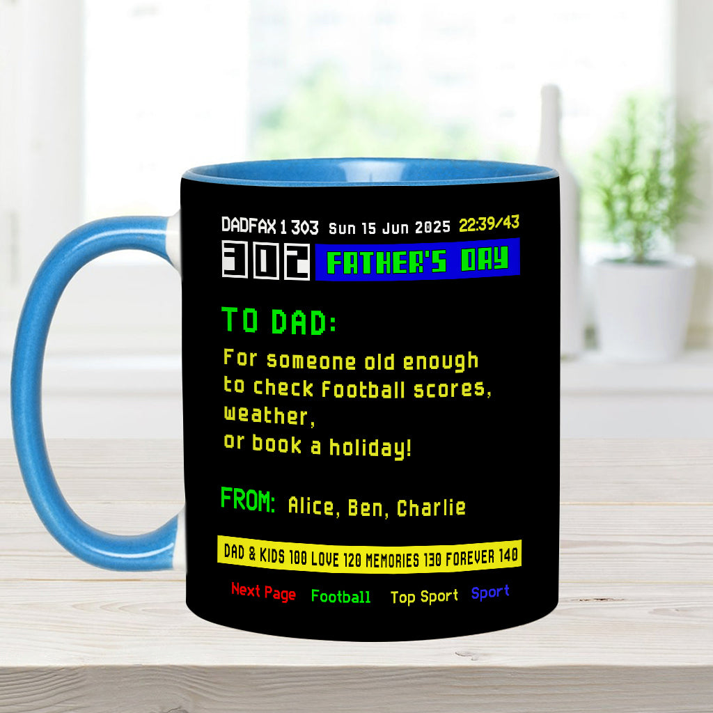 World's Best Dad - Personalized Father Accent Mug