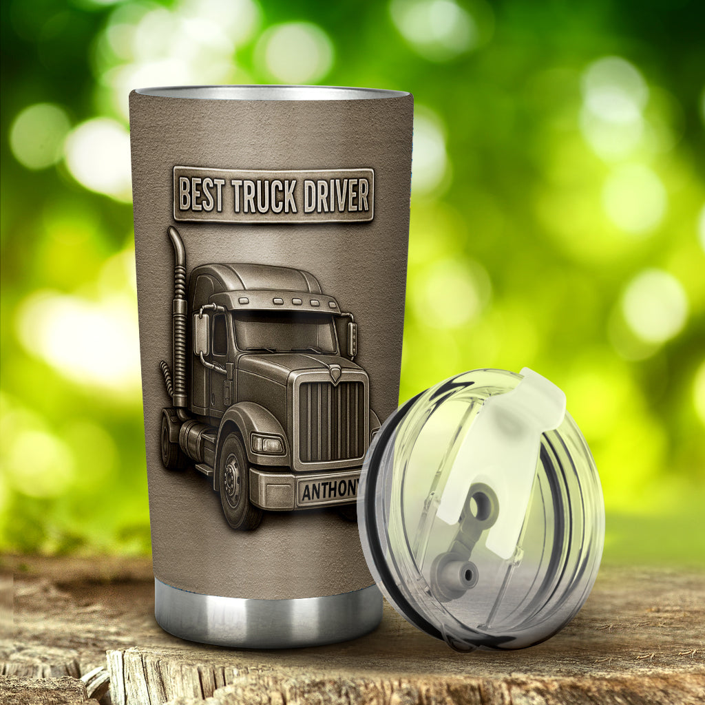 Best Truck Driver - Personalized Trucker Tumbler