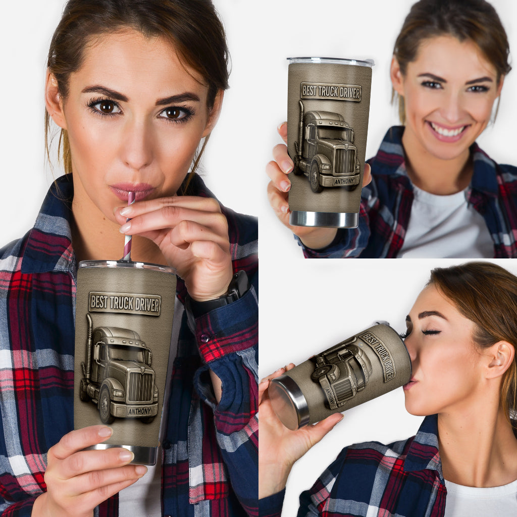 Best Truck Driver - Personalized Trucker Tumbler