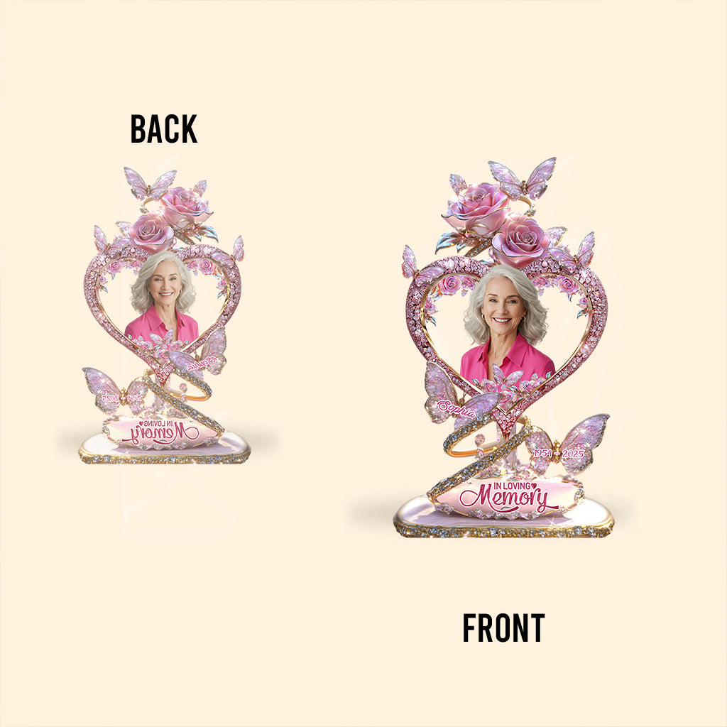 In Loving Memory - Personalized Memorial Custom Shaped Acrylic Plaque