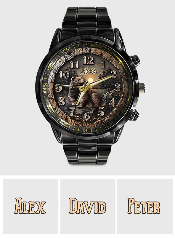 Strong Bear - Personalisierte Jagdhanduhr