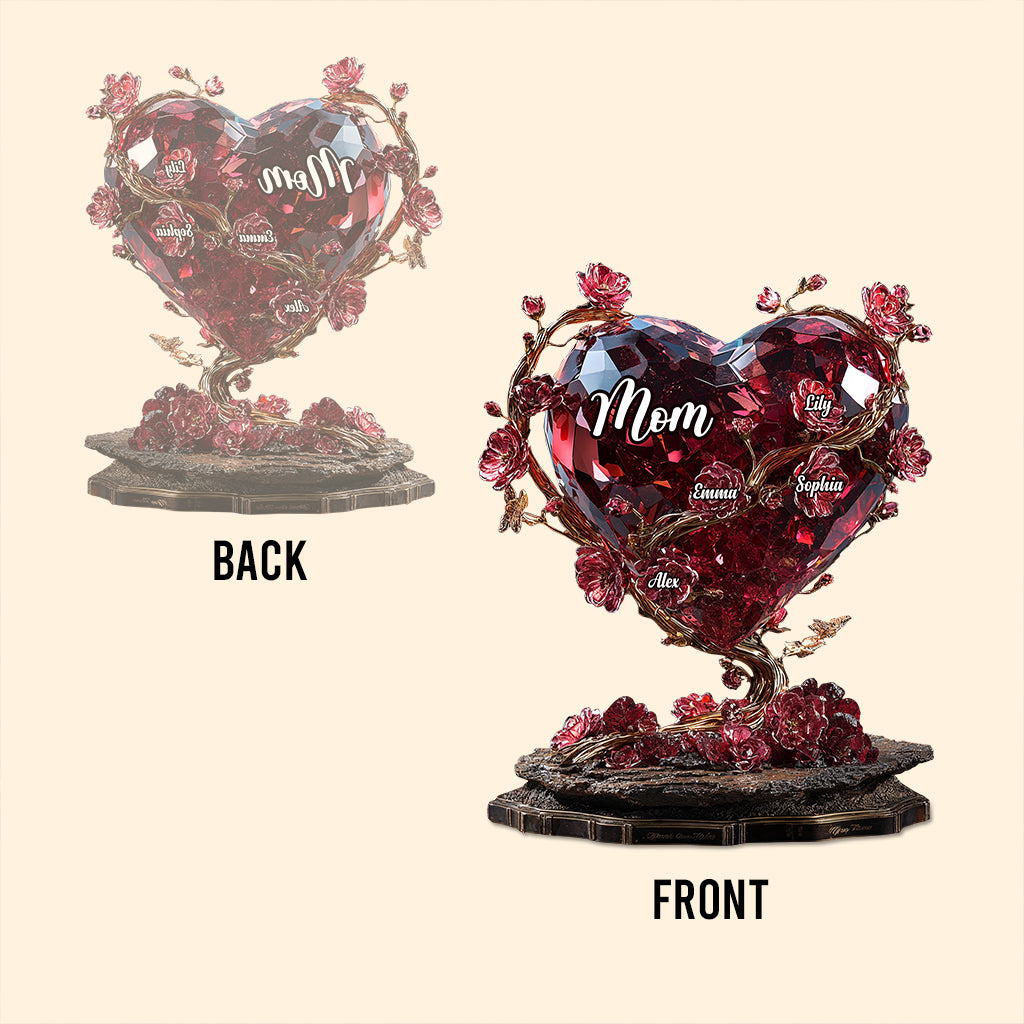 Best Mom Ever - Personalized Mother Custom Shaped Acrylic Plaque