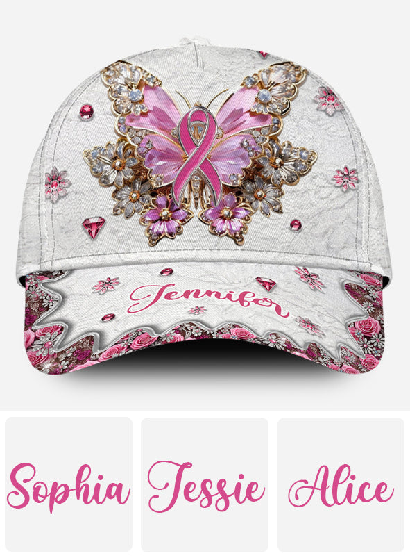 Foi, Espoir, Amour - Casquette classique personnalisée pour la sensibilisation au cancer du sein