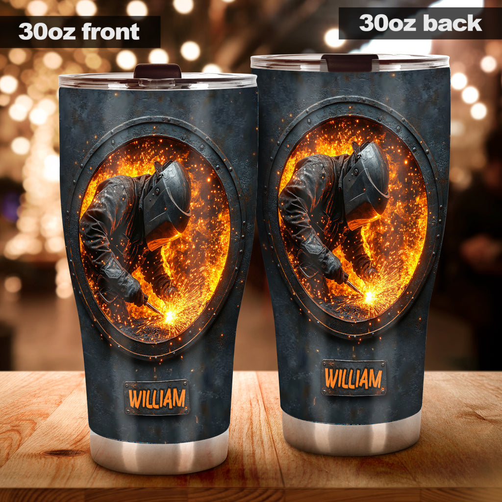 Gift For Welder Man - Personalized Welder Tumbler