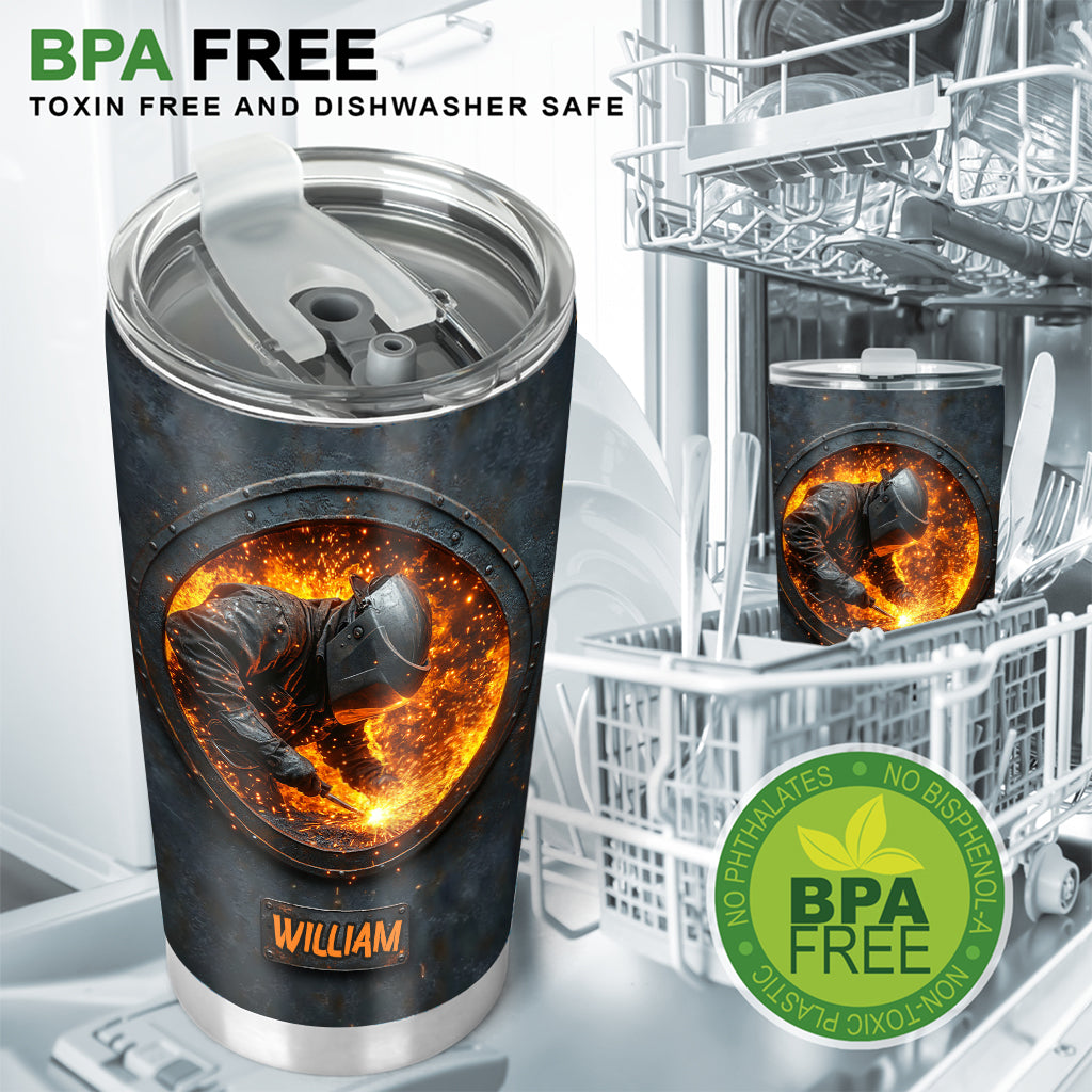 Gift For Welder Man - Personalized Welder Tumbler