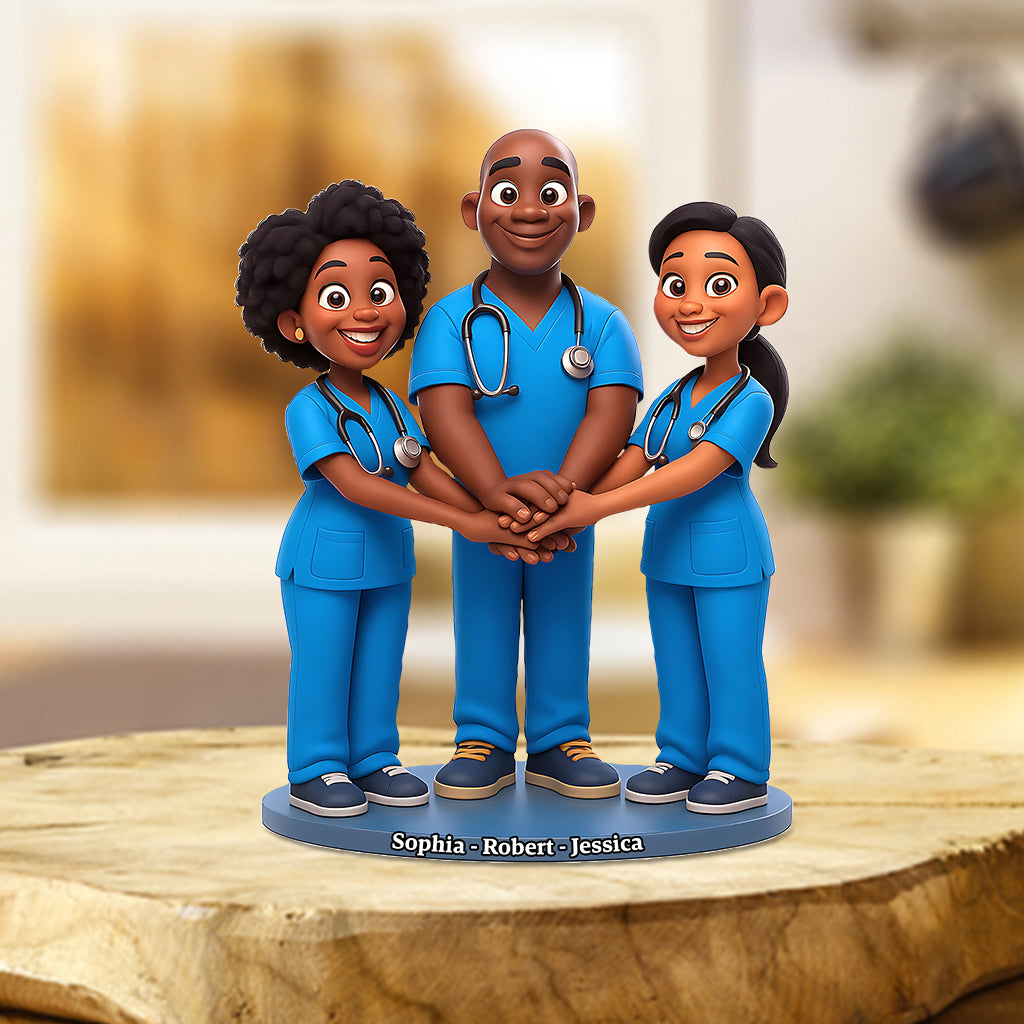 Proud Nurse - Personalized Nurse Custom Shaped Acrylic Plaque