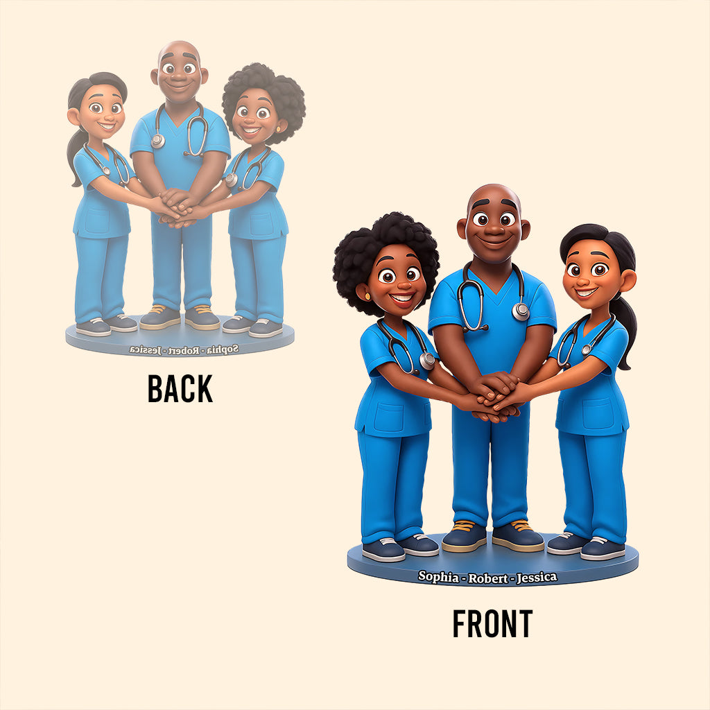 Proud Nurse - Personalized Nurse Custom Shaped Acrylic Plaque