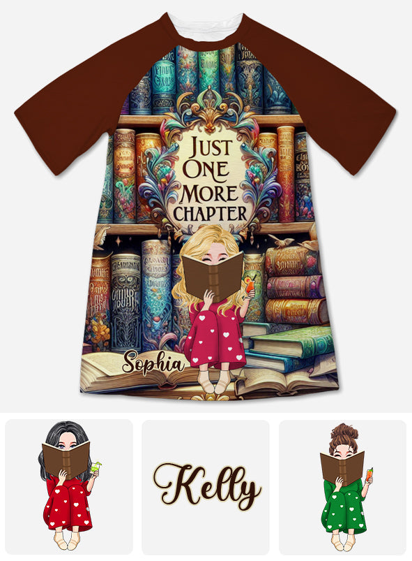 Nur noch ein Kapitel – personalisiertes Schlafshirt aus Buchform