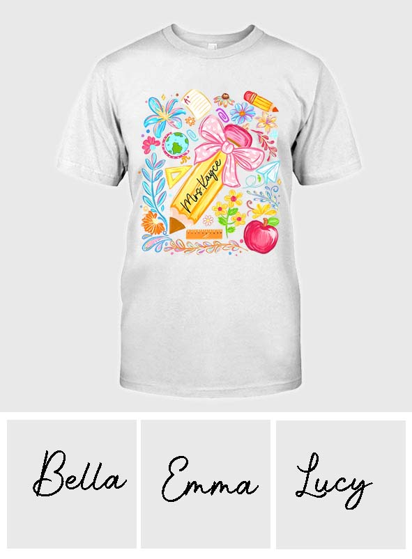Back To School, Teacher Gift Idea - Personalized Teacher T-shirt And Hoodie
