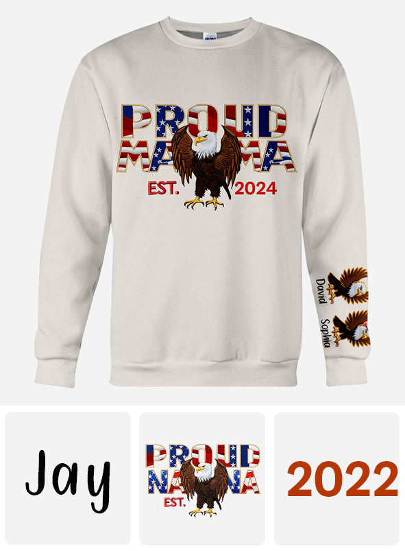 Proud Mama - Personalized Mother All Over Shirt