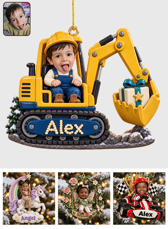 Christmas Gift for Kids, Christmas Decor - Personalized Kid Premium 3D Ornament