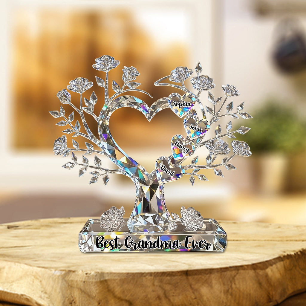 Best Christmas Gift For Mom, Grandma,... - Personalized Mother Custom Shaped Acrylic Plaque
