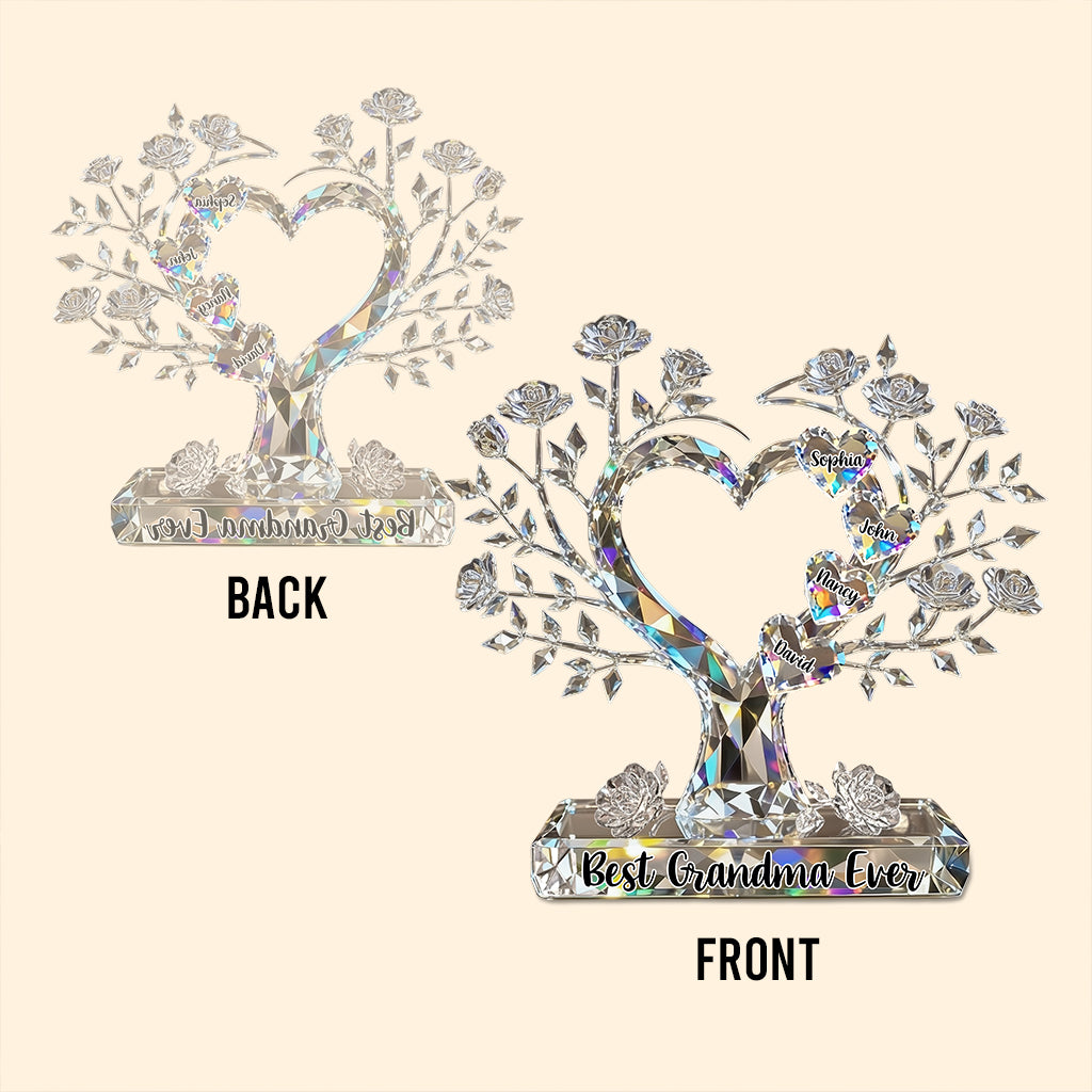 Best Christmas Gift For Mom, Grandma,... - Personalized Mother Custom Shaped Acrylic Plaque