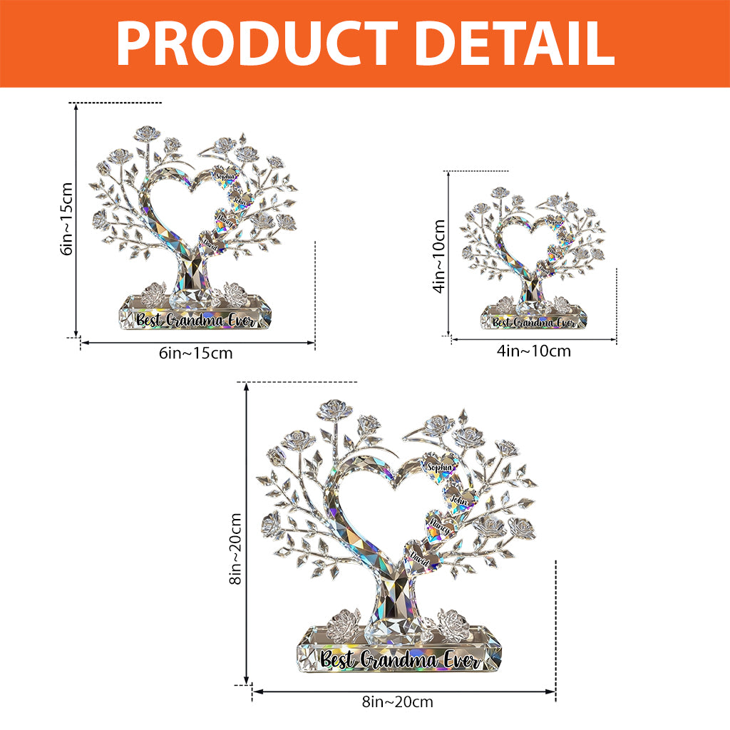 Best Christmas Gift For Mom, Grandma,... - Personalized Mother Custom Shaped Acrylic Plaque