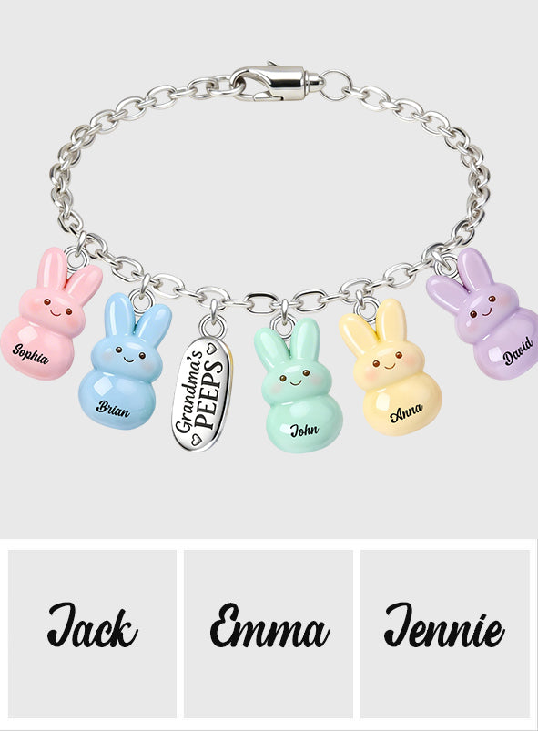 Omas Freunde – Personalisiertes Oma-Armband mit Anhängern