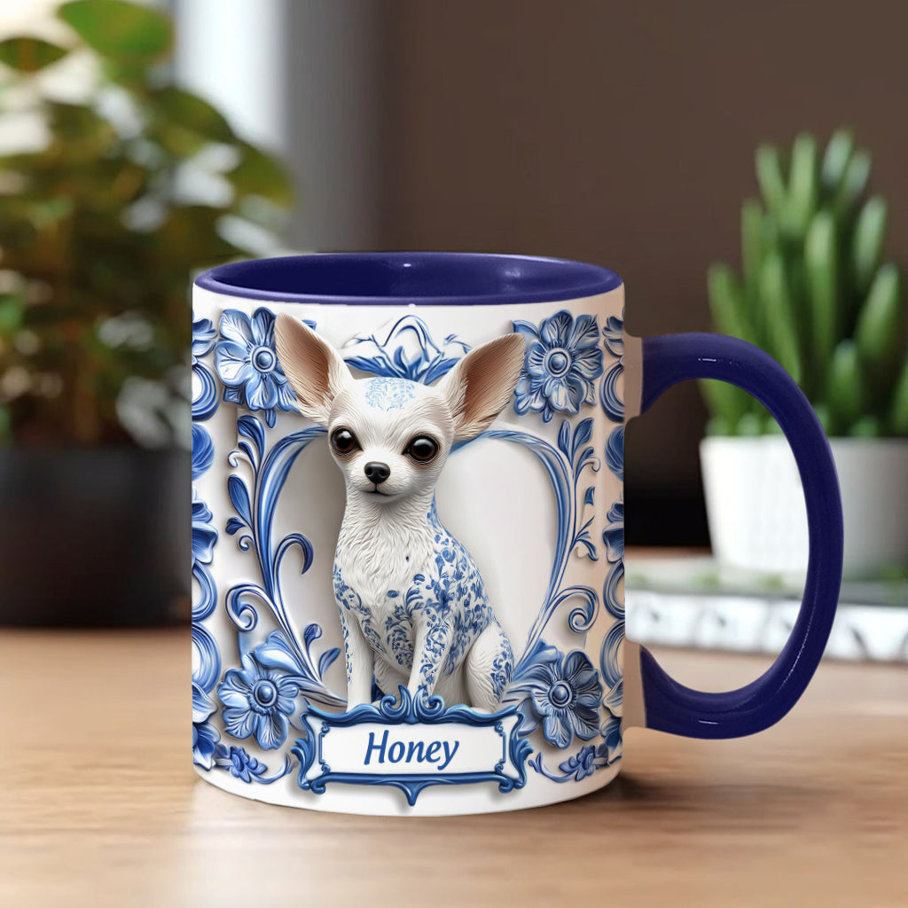 Cute Chihuahua - Personalized Dog Accent Mug