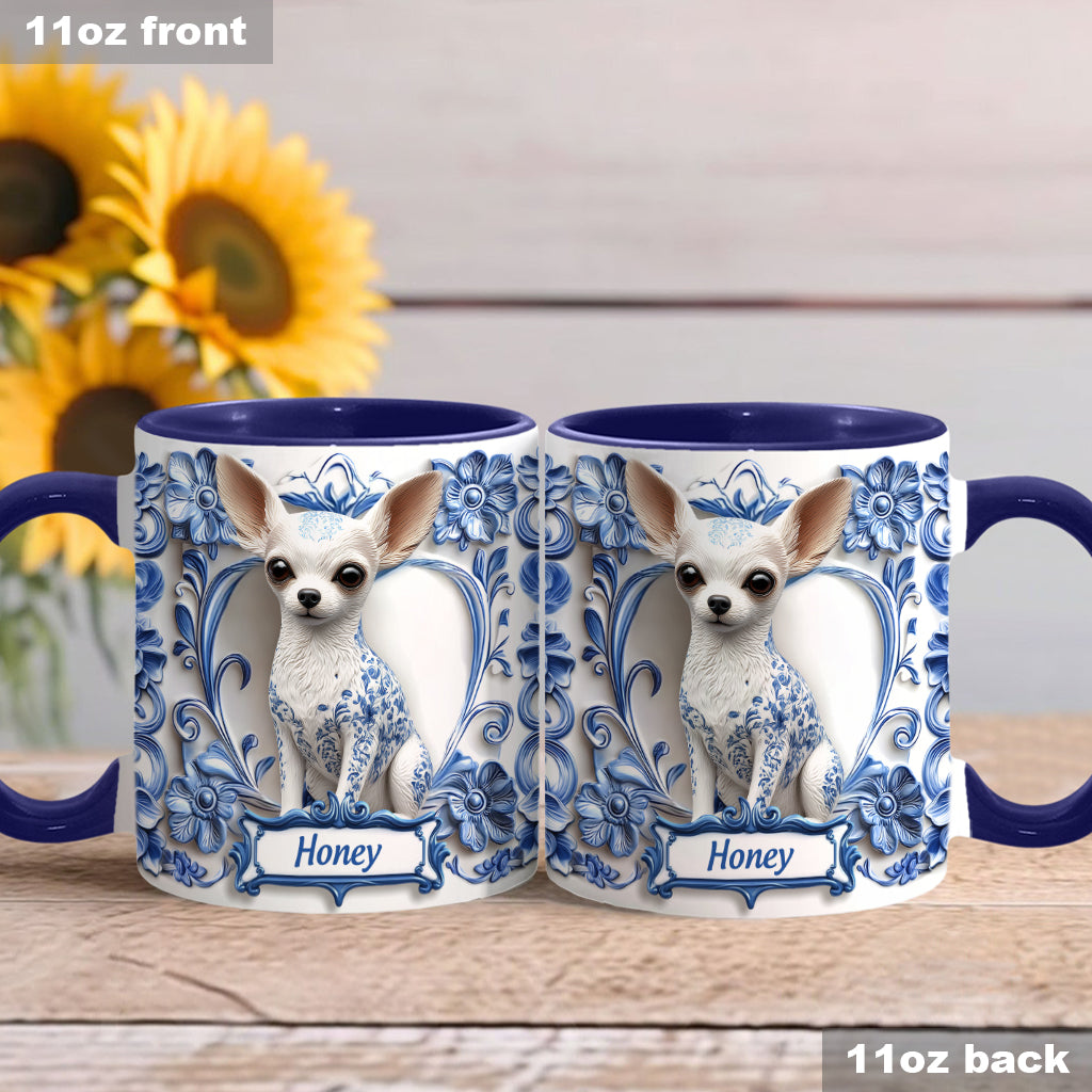 Cute Chihuahua - Personalized Dog Accent Mug