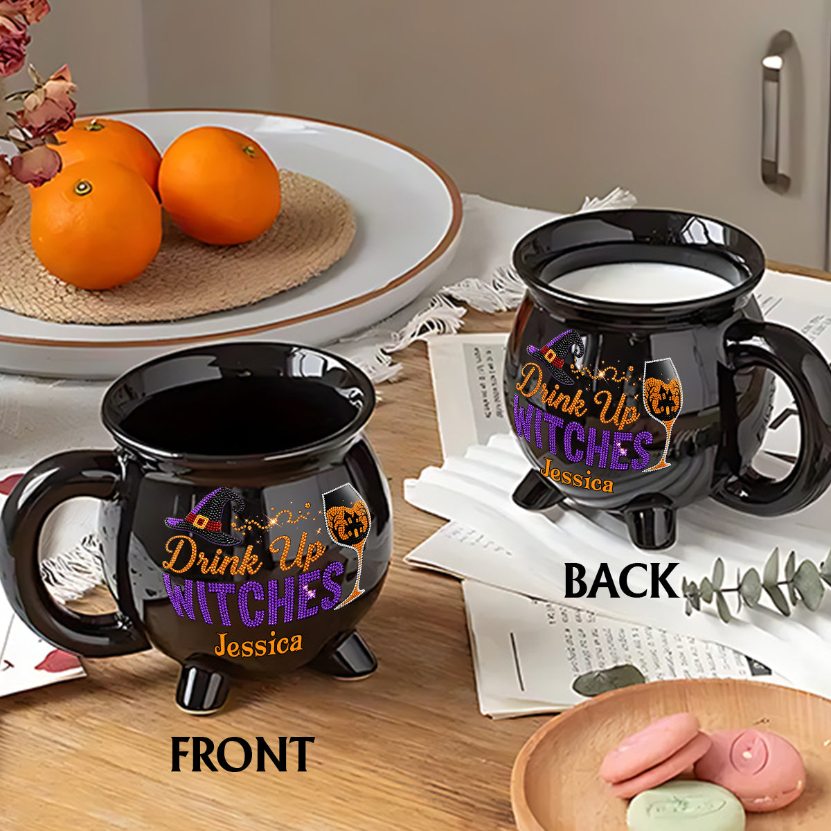Drink Up Witches - Personalized Witch Cauldron Mug