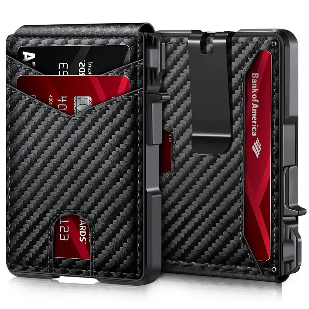 Leather Blocking Slim Bifold Wallet
