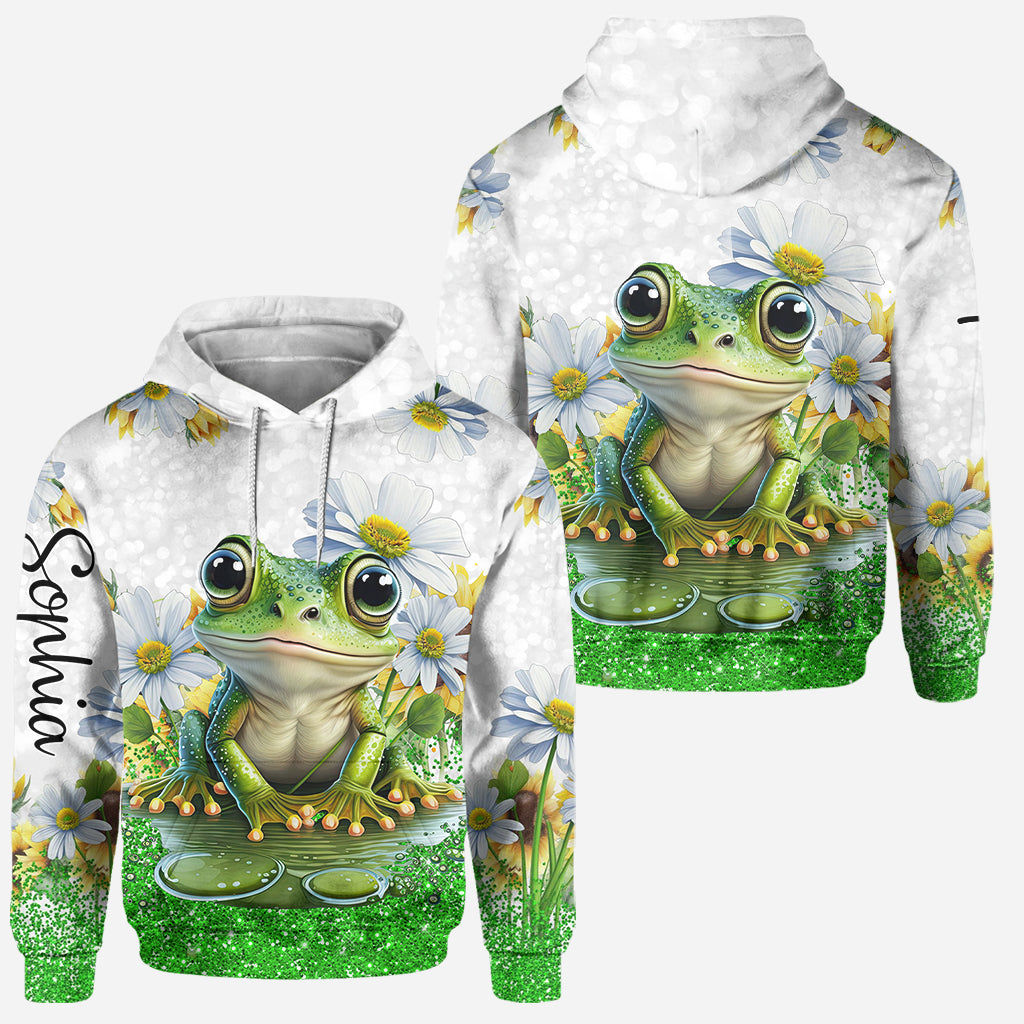 Just A Girl Who Loves Frogs - Personalized Frog Hoodie and Leggings