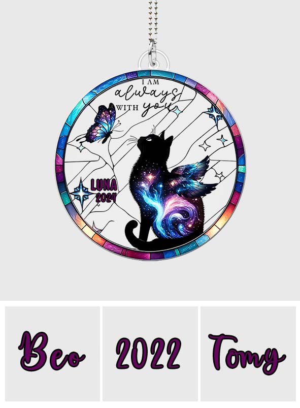 I Am Always With You - Personalized Cat Custom Shaped Car Ornament