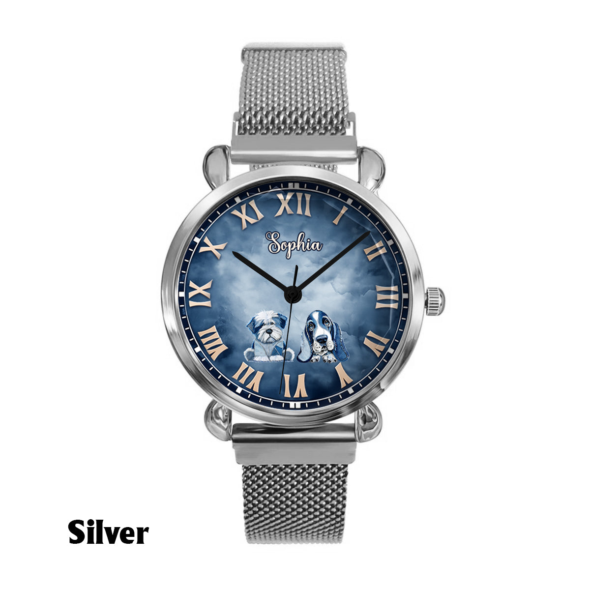 Gift for Dog Mom - Personalized Dog Women Hand Watch